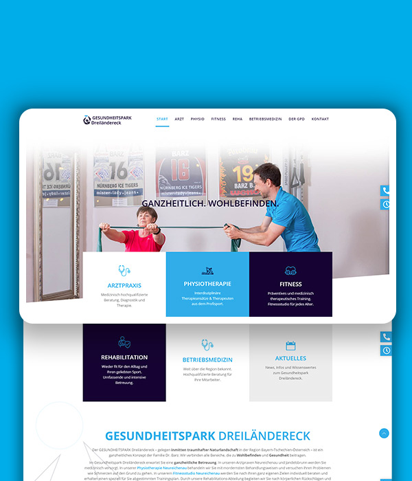 Website Redesign for the Gesundheitspark Dreiländereck